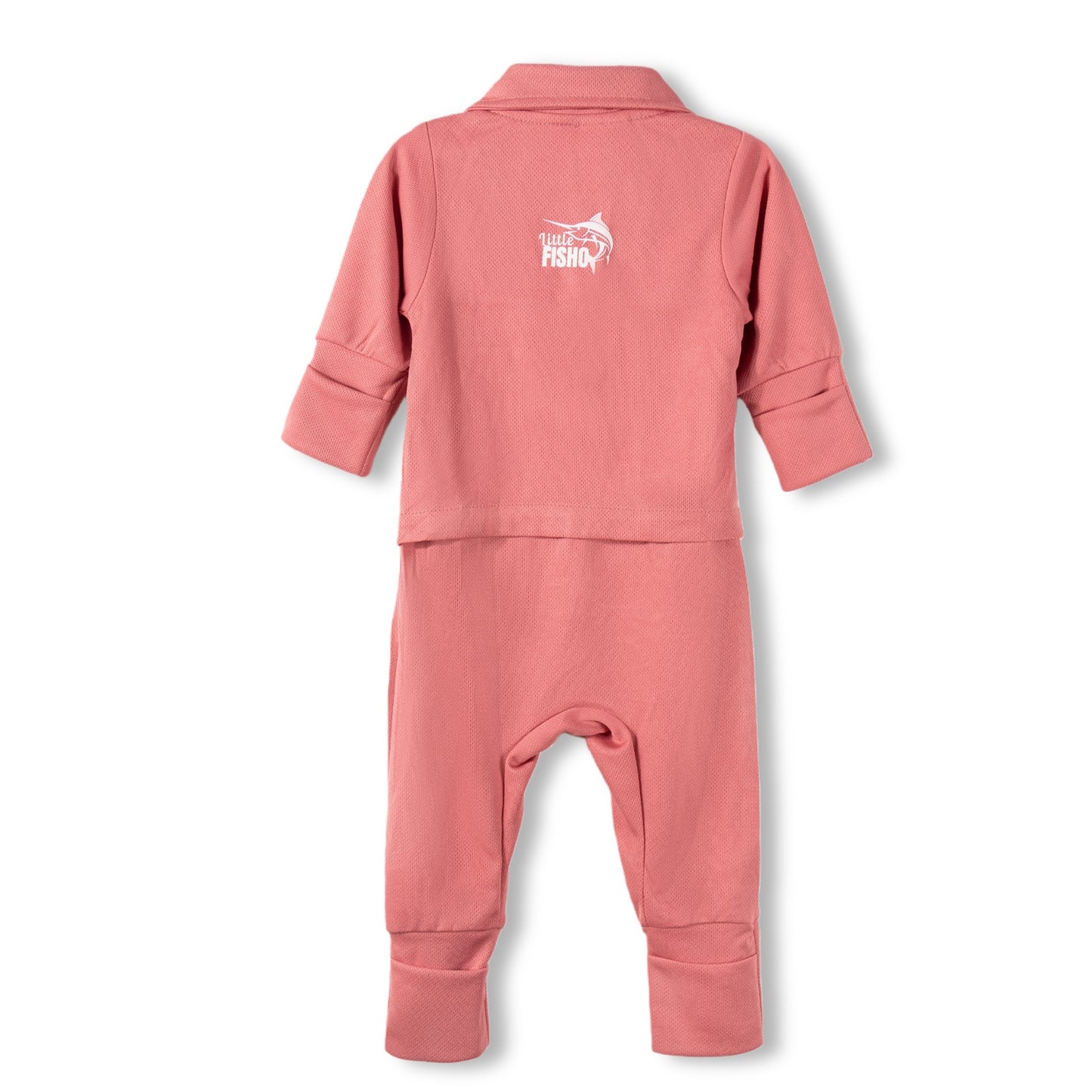 Rust Baby Fishing Shirt Onesie