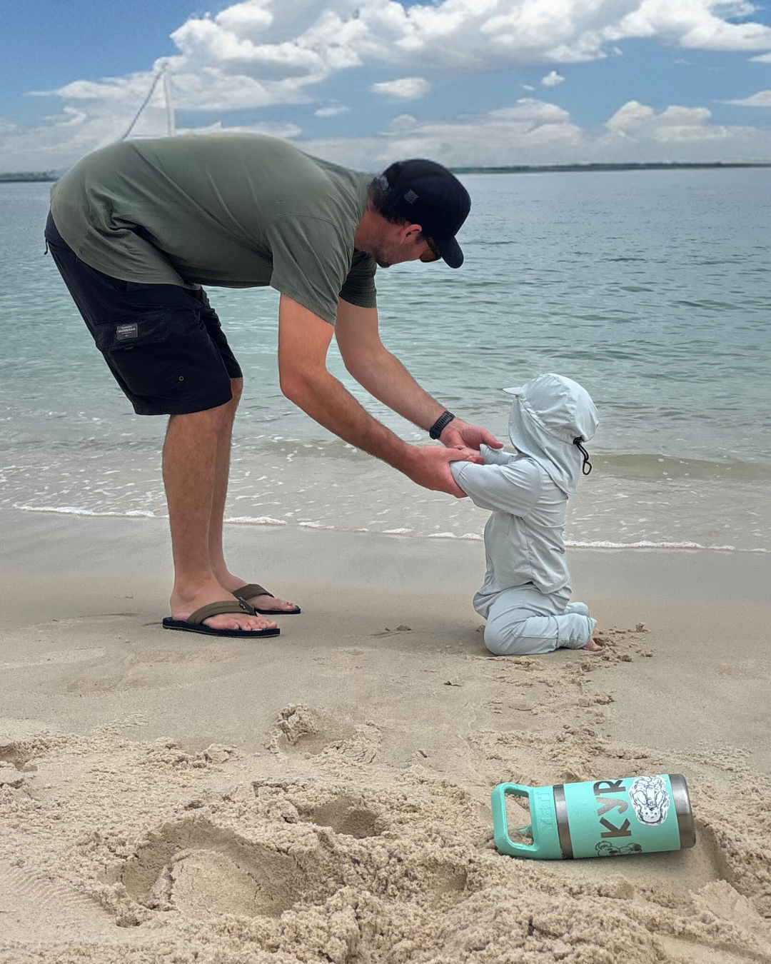 Baby Fishing Onesie & Yeti Drink Bottle