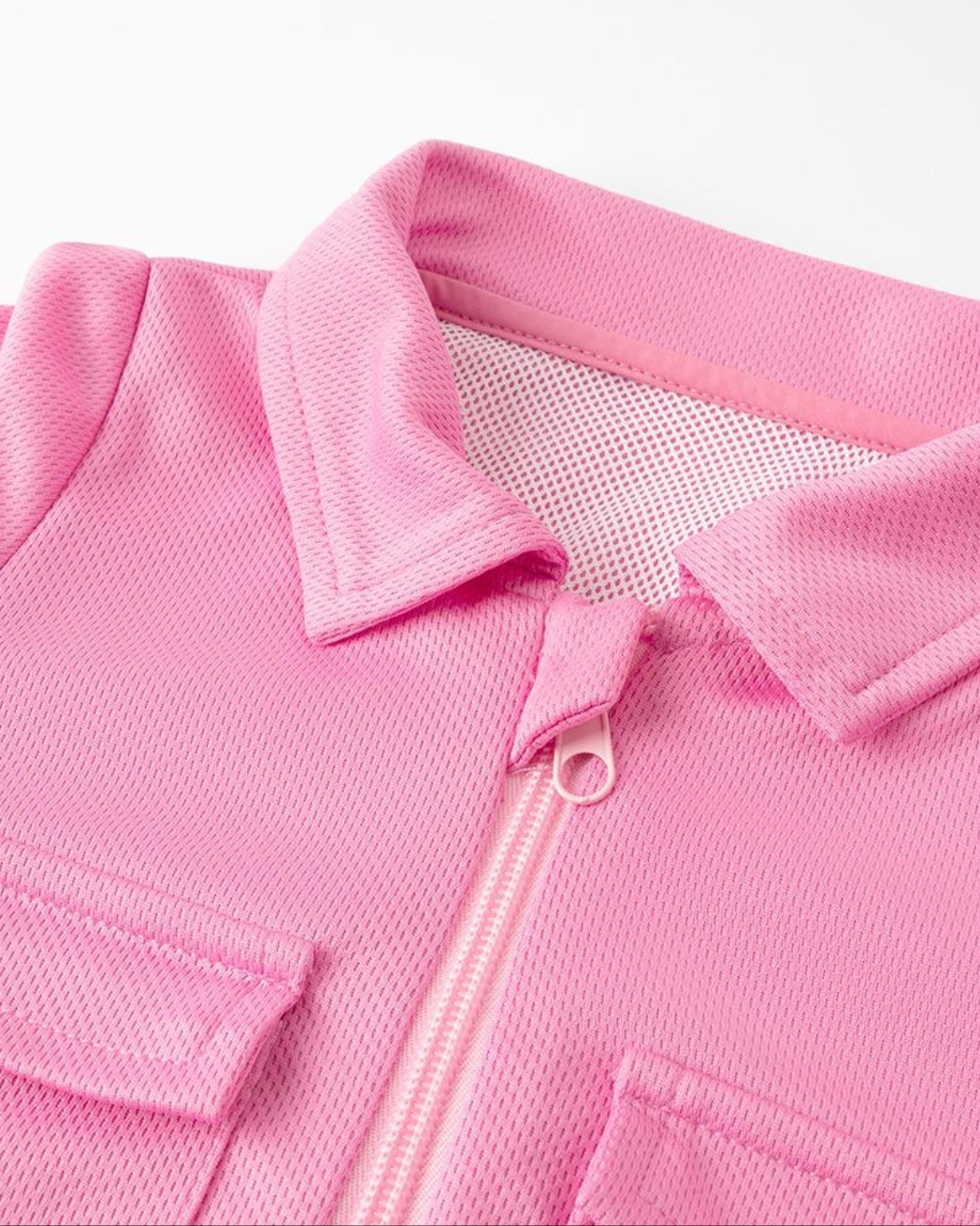 Baby Fishing Onesie Coral Pink