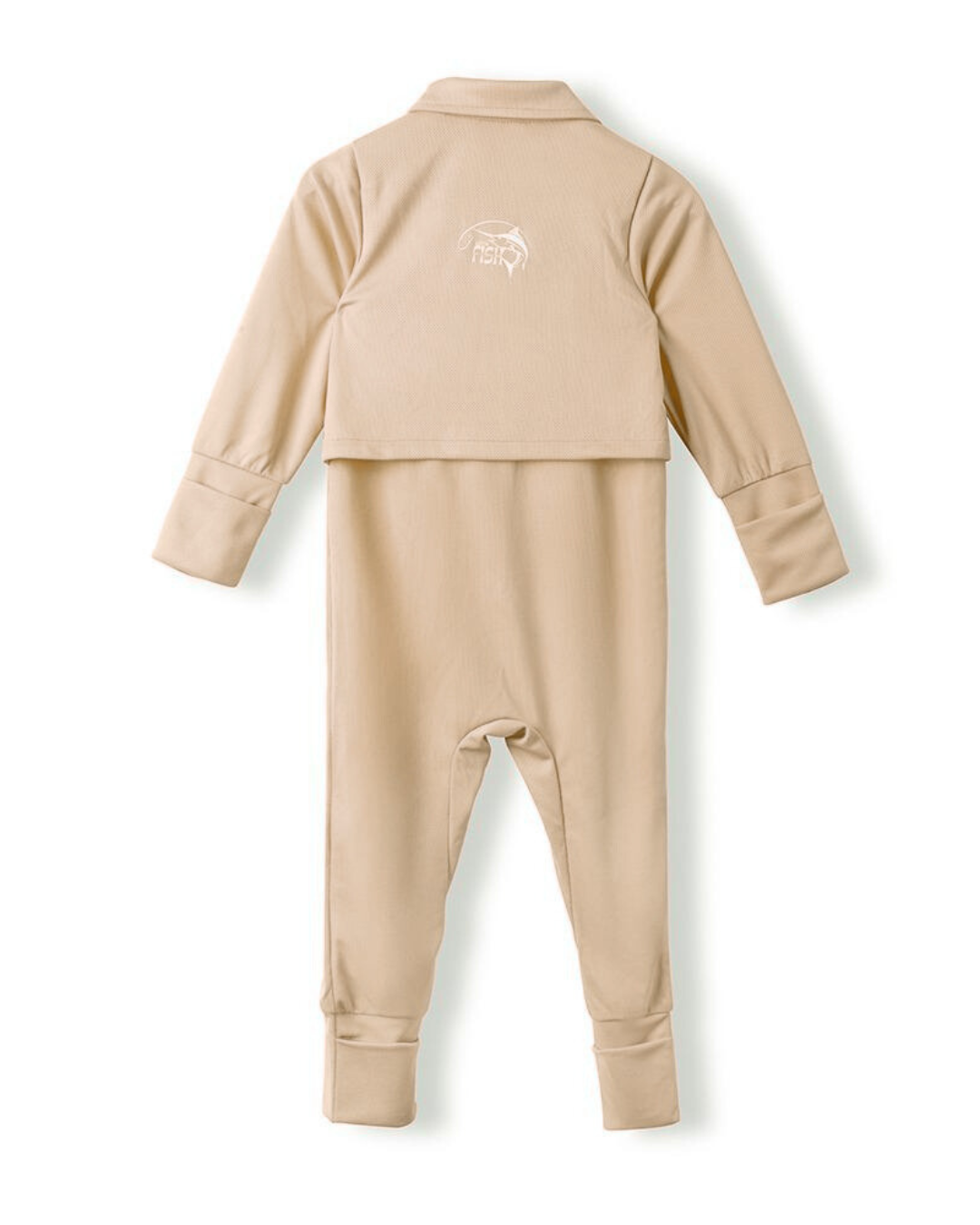 Baby Fishing Onesie Sand Beige