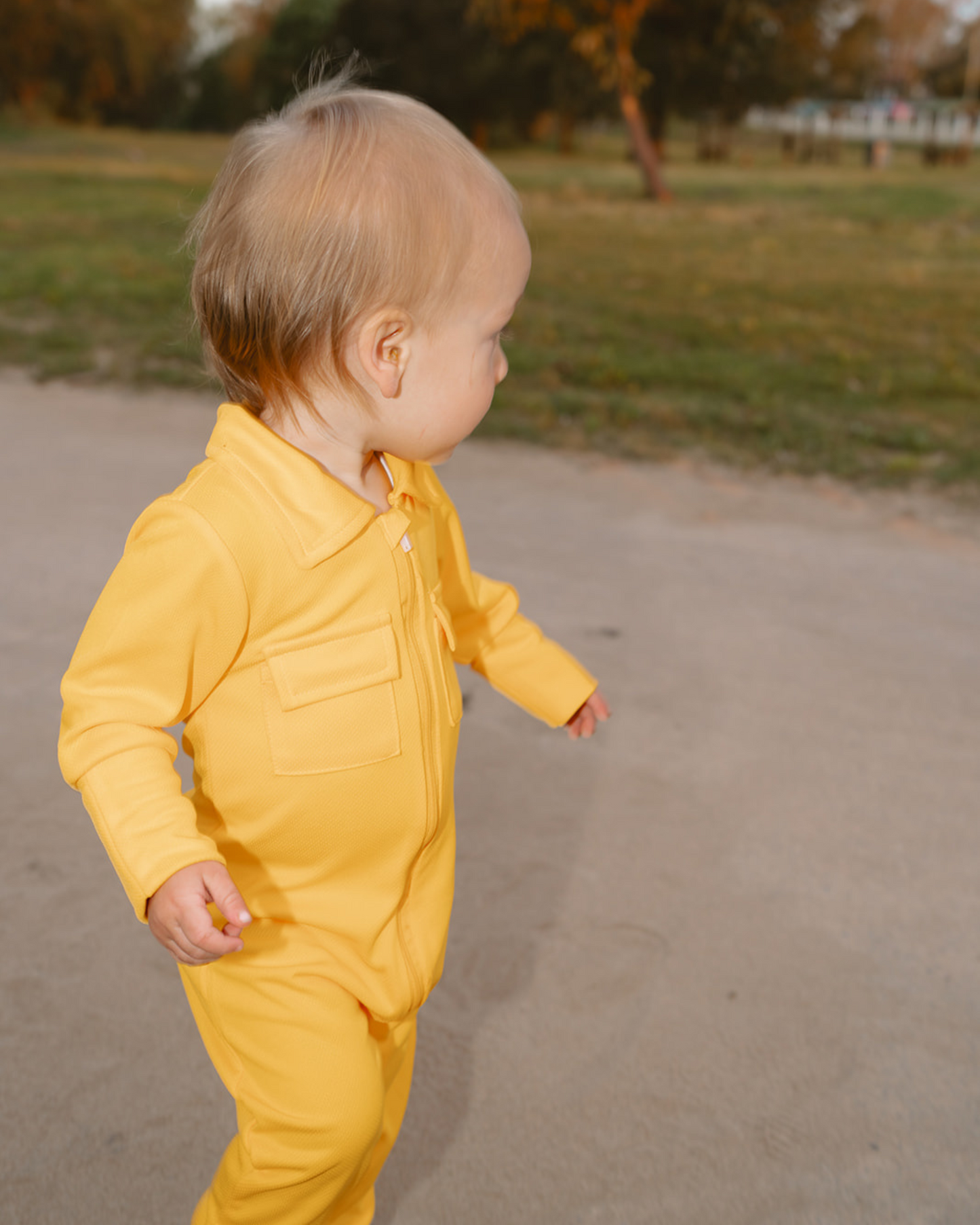 Baby Fishing Onesie Sunshine Yellow