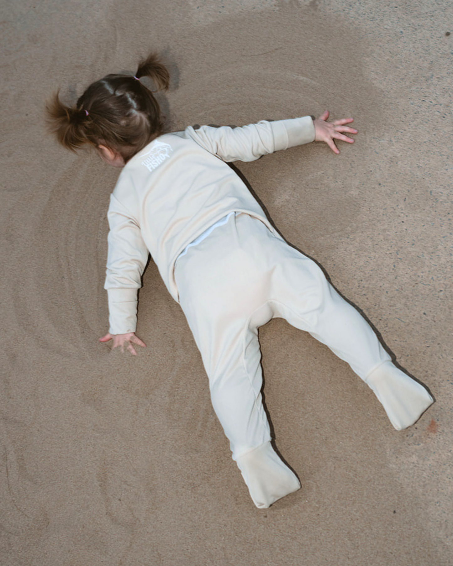 Baby Fishing Onesie Sand Beige