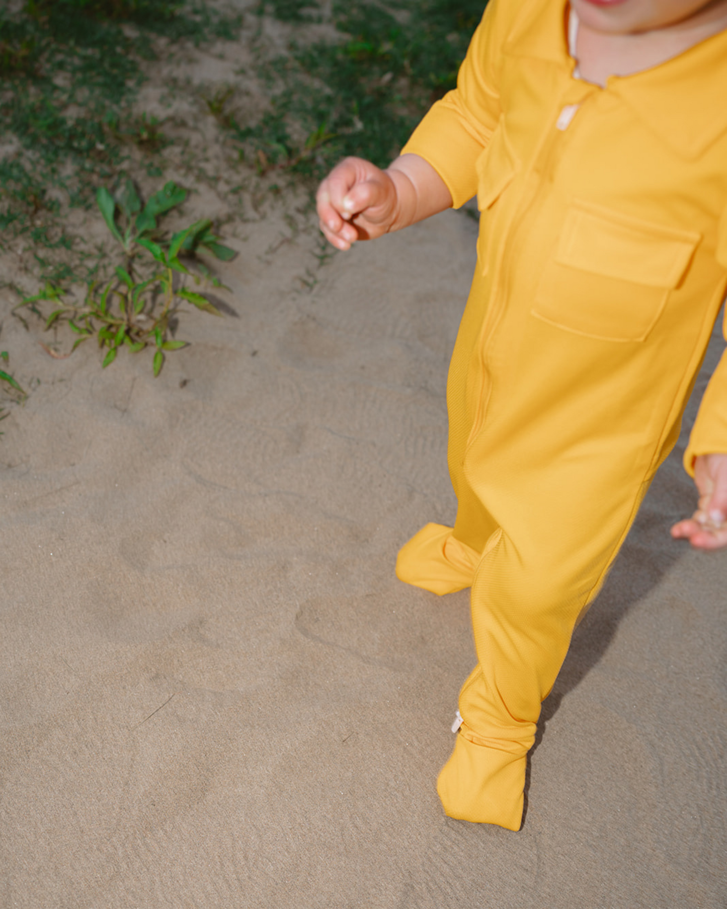 Baby Fishing Onesie Sunshine Yellow