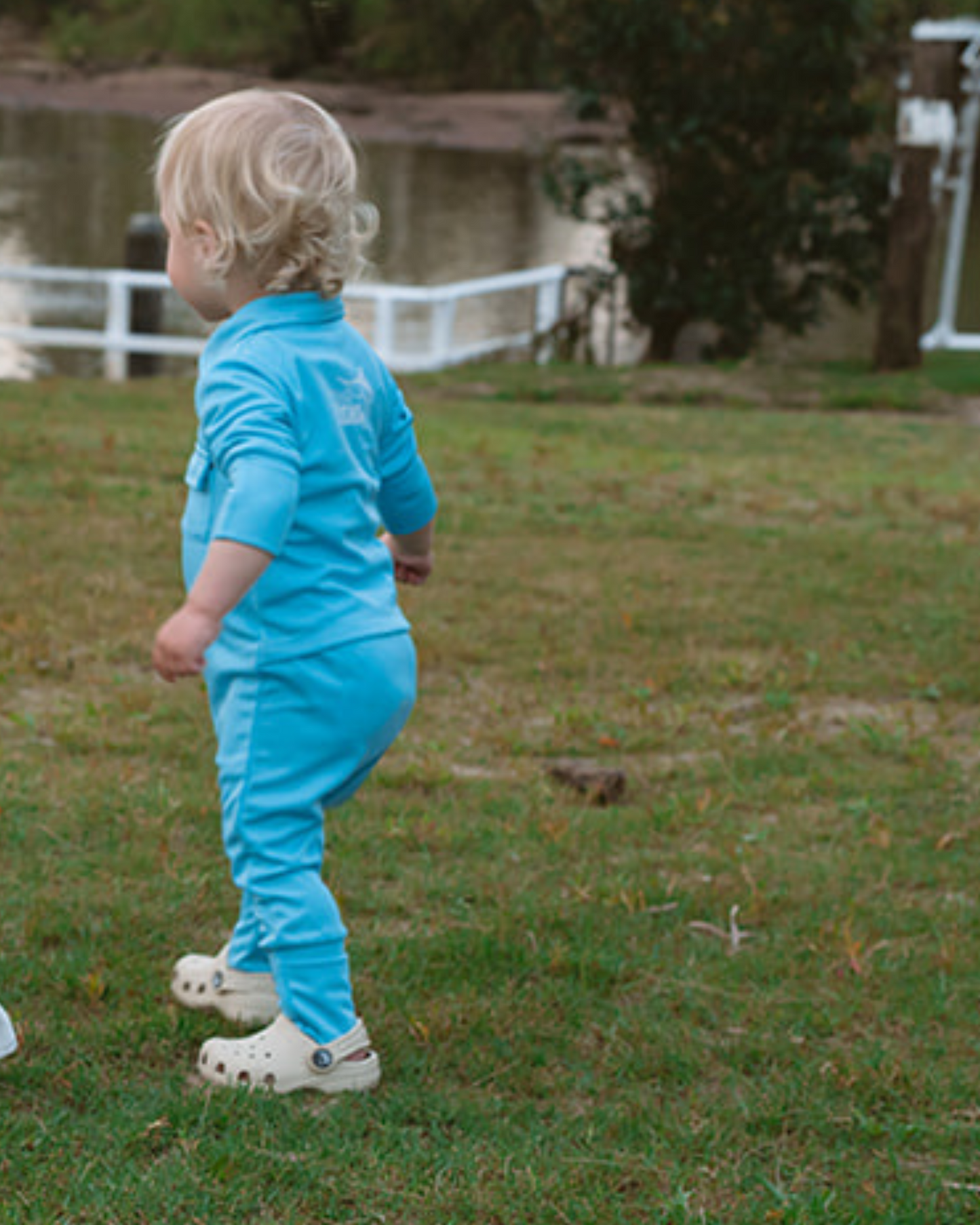 Baby Fishing Onesie Ocean Blue