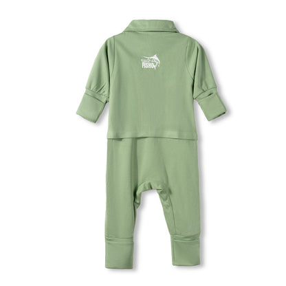 Sage Baby Fishing Shirt Onesie