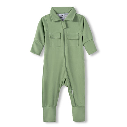 Sage Baby Fishing Shirt Onesie