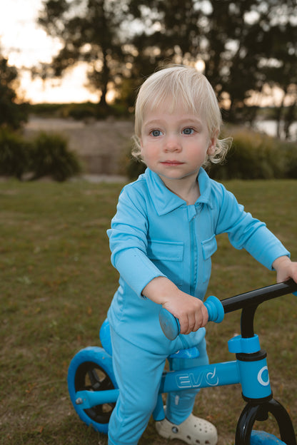 Blue Baby Fishing Shirt Onesie