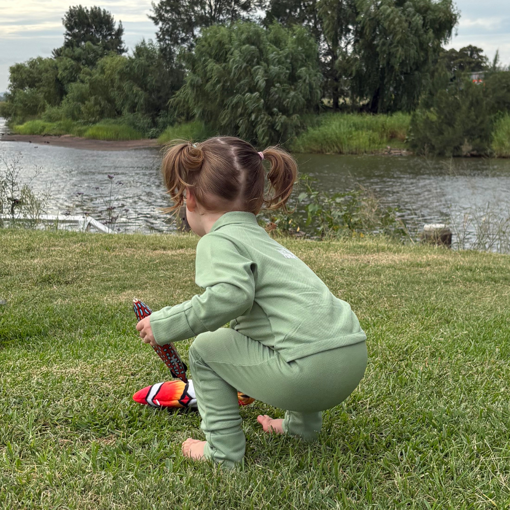 Sage Baby Fishing Shirt Onesie