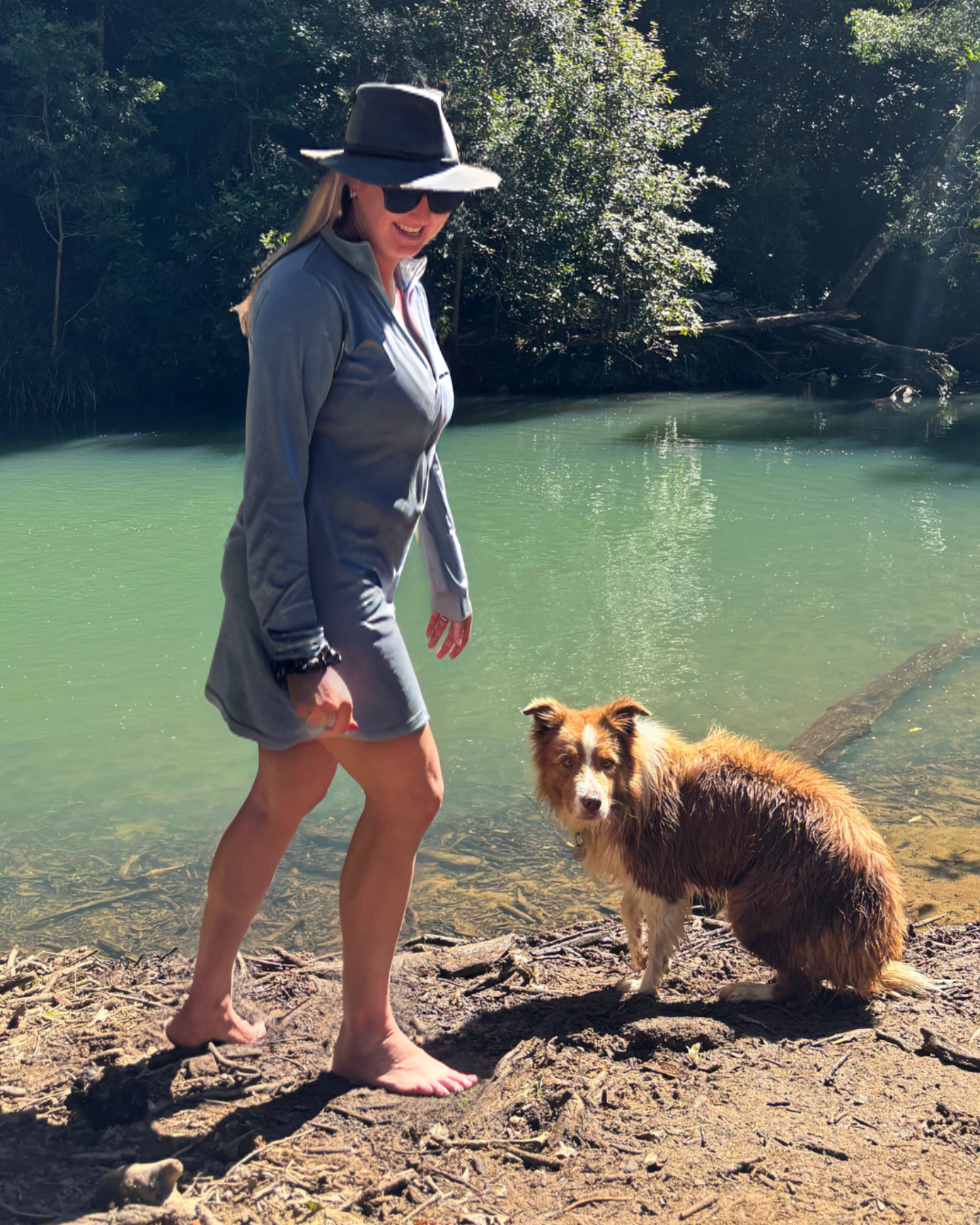 Women's Fishing Dress: Storm Grey