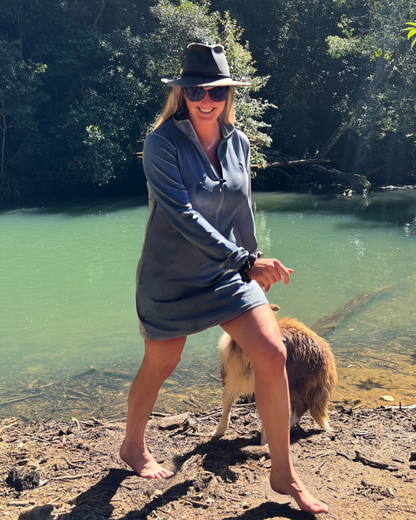 Women's Fishing Dress: Storm Grey