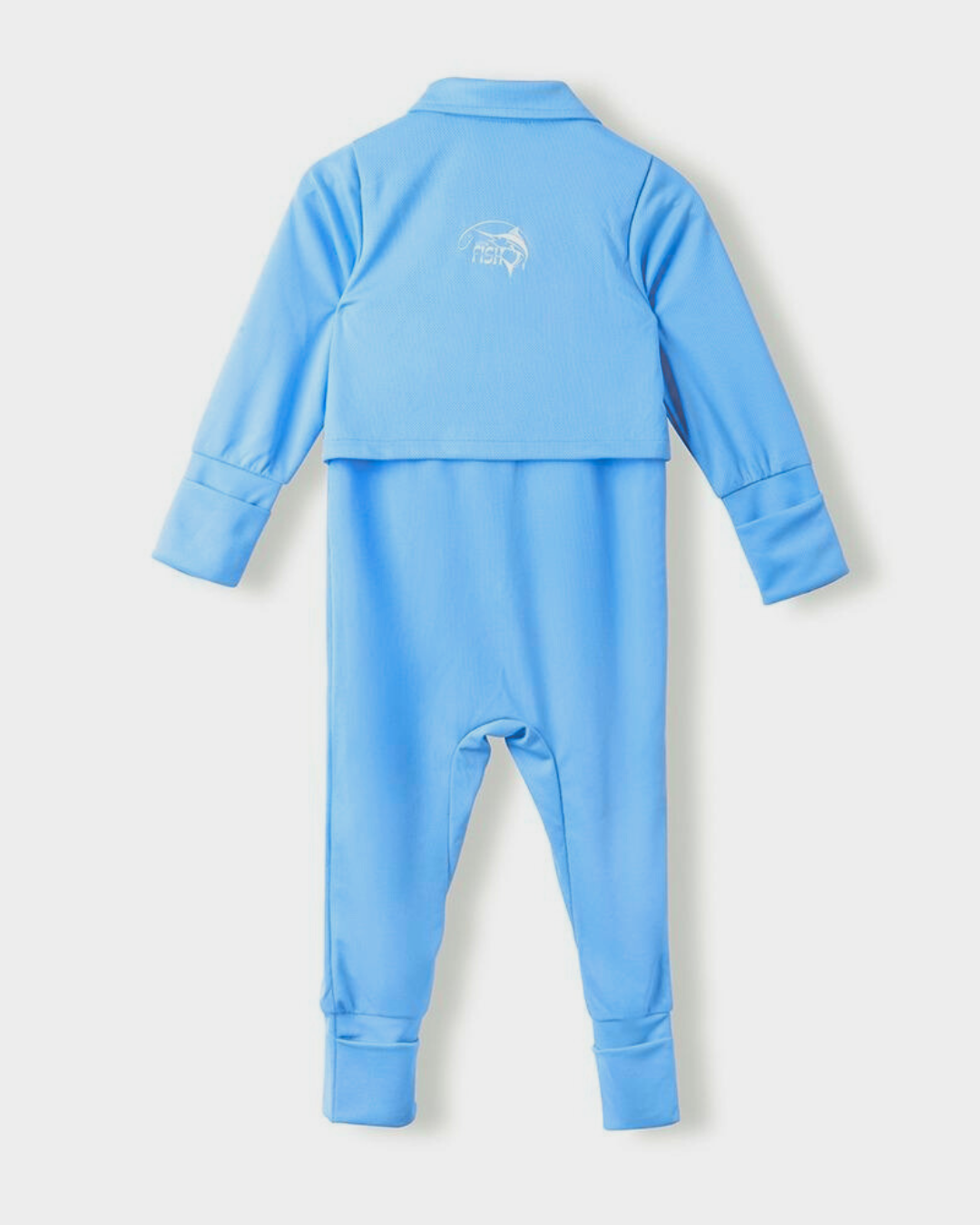 Baby Fishing Onesie Ocean Blue