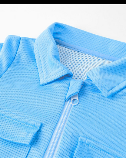 Baby Fishing Onesie Ocean Blue