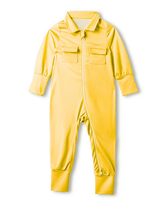 Baby Fishing Onesie Sunshine Yellow