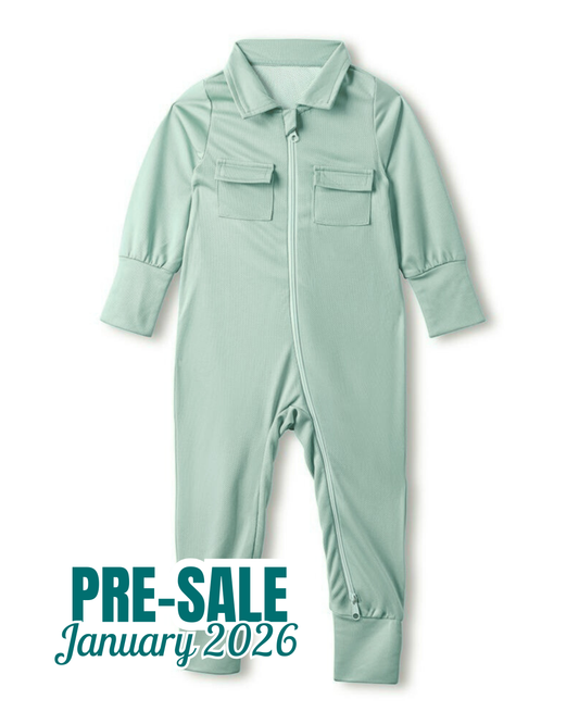 Pre-Sale: Sage Green UV Defender Onesie