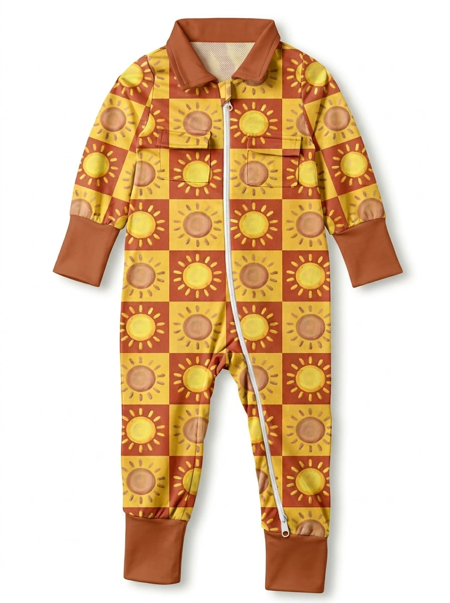 Retro Sunburst UV Defender Onesie